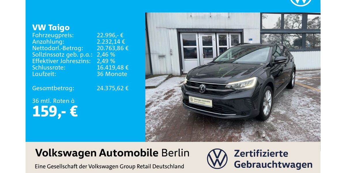 VW Taigo 7.149 km 22.409 &euro; Berlin 12681