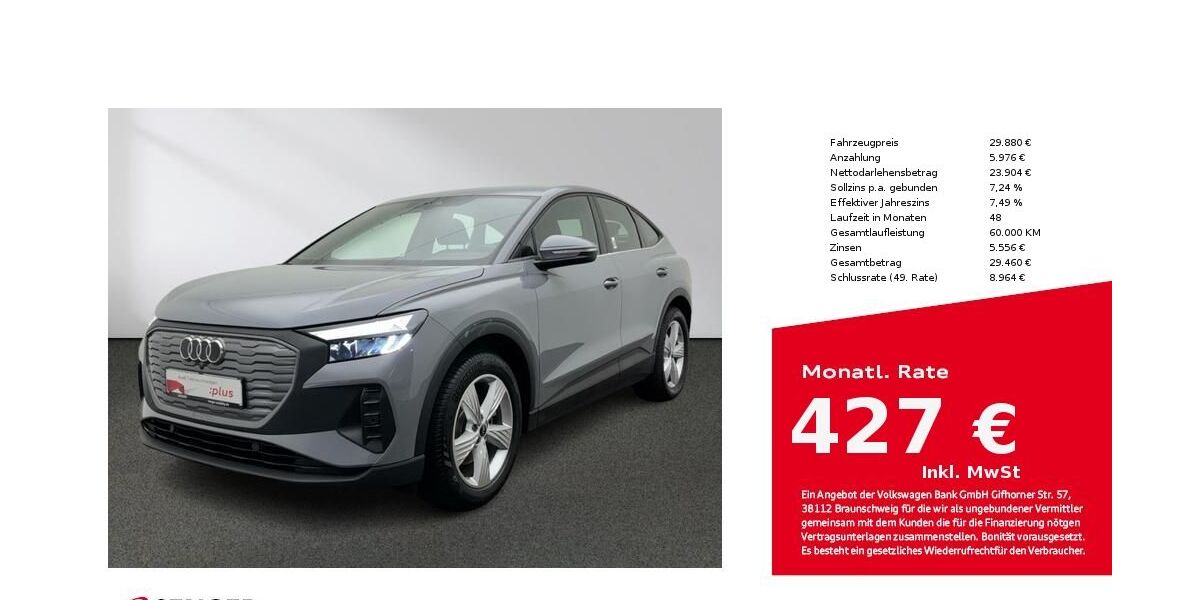 Audi Q4 e-tron 23.750 km 29.880 &euro; Münster 48153