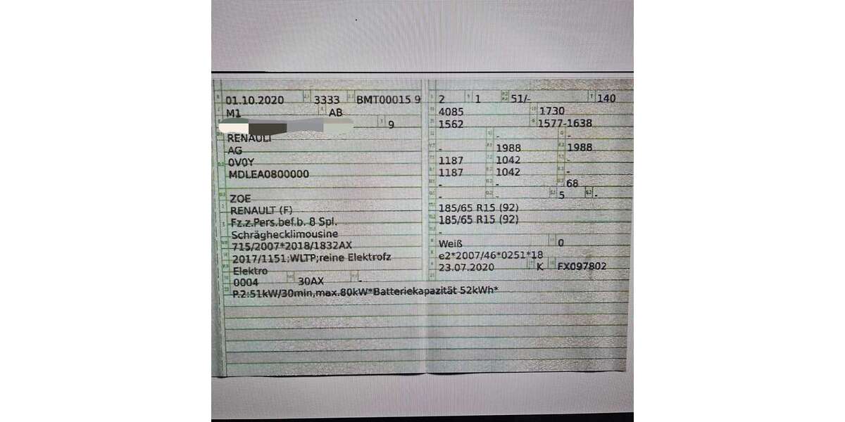 Renault ZOE 39.000 km 10.000 &euro; München, Landeshauptstadt 81549