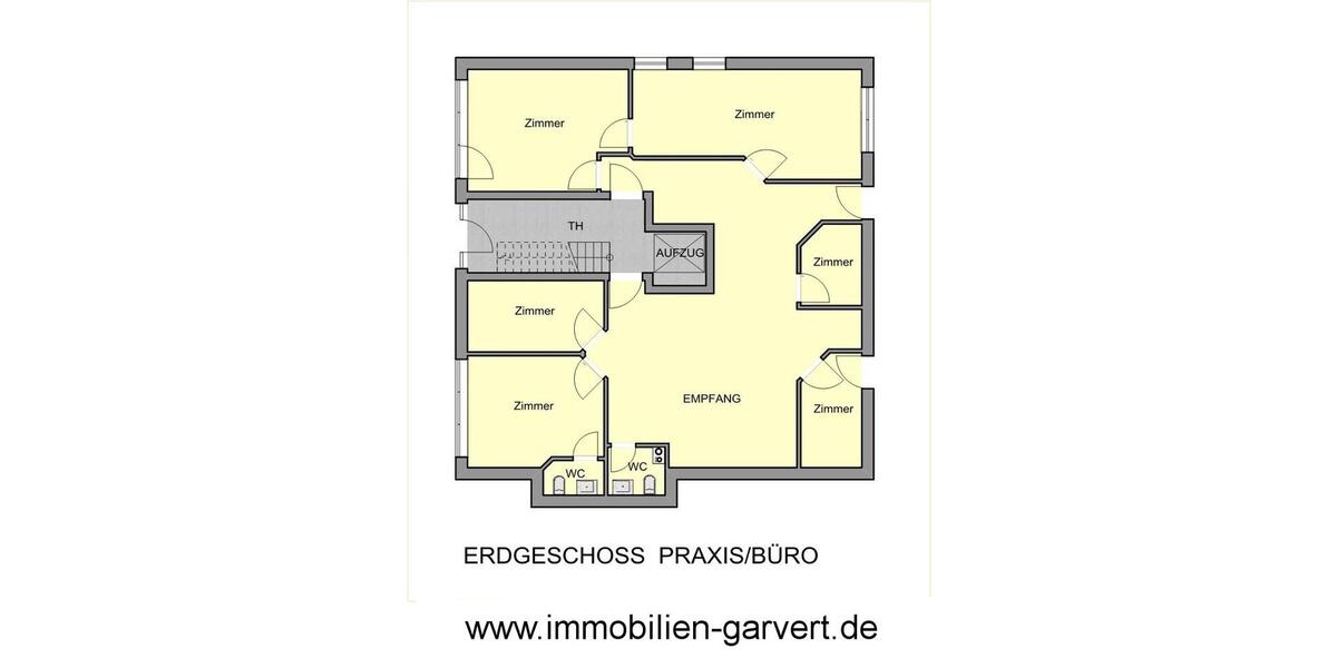 Vermietung - Innenstadtnähe! Büro oder Praxis in zentraler Lage von Borken zimmer