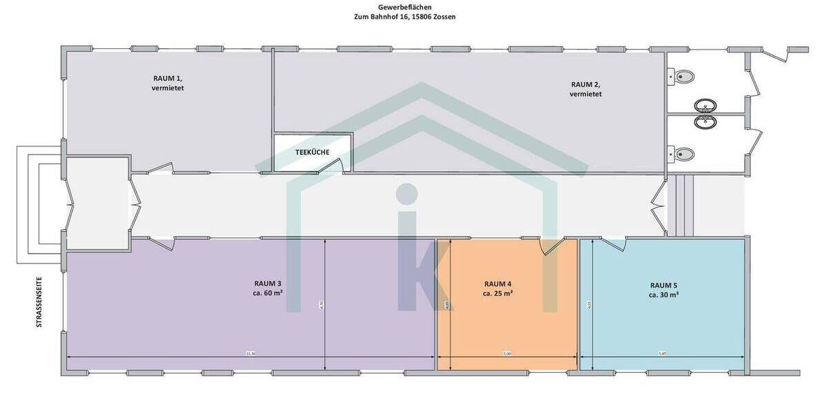 Gewerbeobjekt Zossen Wünsdorf - 1 Zimmer, 60 m&sup2;, 750&euro; | Angebot:26486055