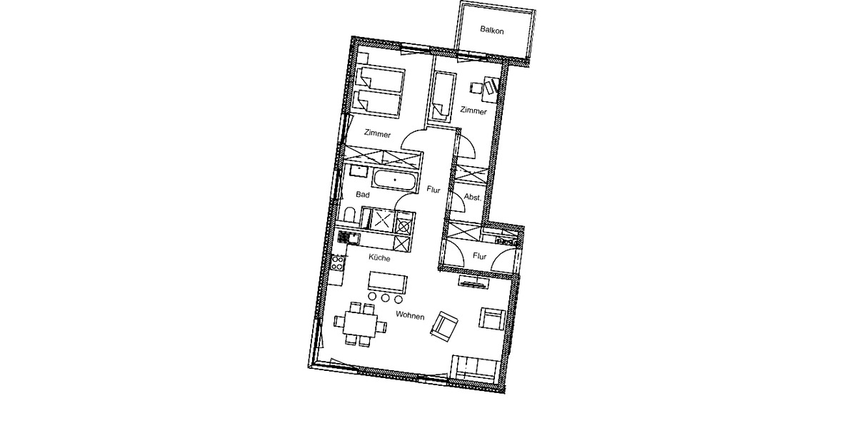 Etagenwohnung Berlin Moabit - 3 Zimmer, 83 m&sup2;, 1.900&euro; | Angebot:26876684