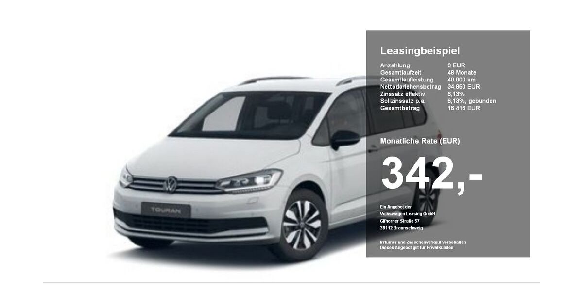 VW Touran 16.234 km 34.850 &euro; Passau 94036