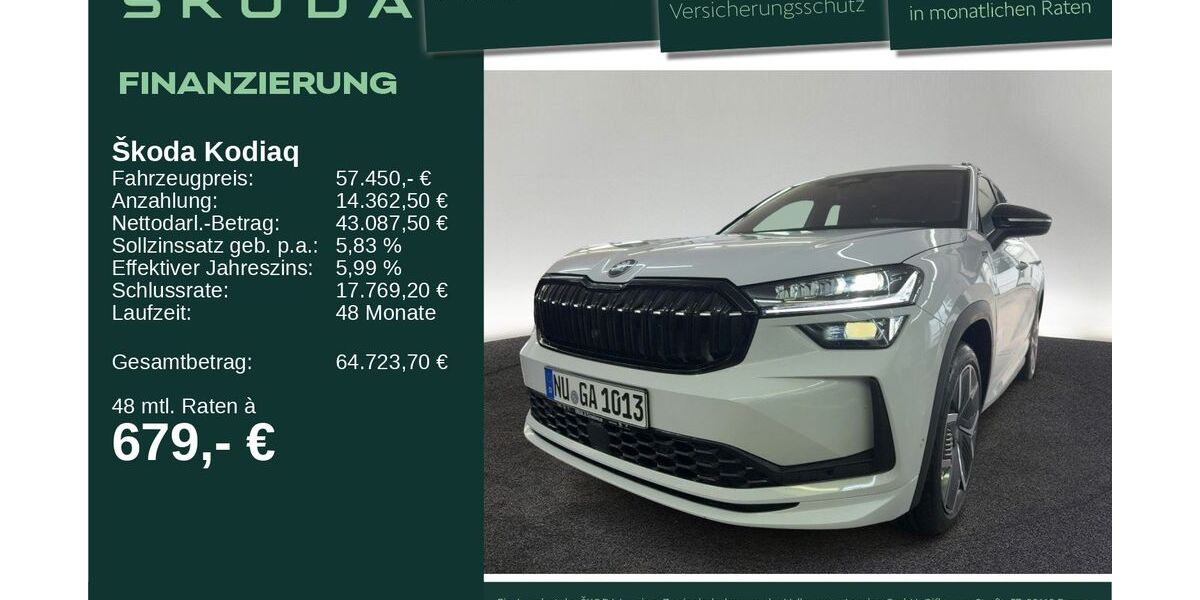 Skoda Kodiaq 4.001 km 57.450 &euro; Neu-Ulm 89231