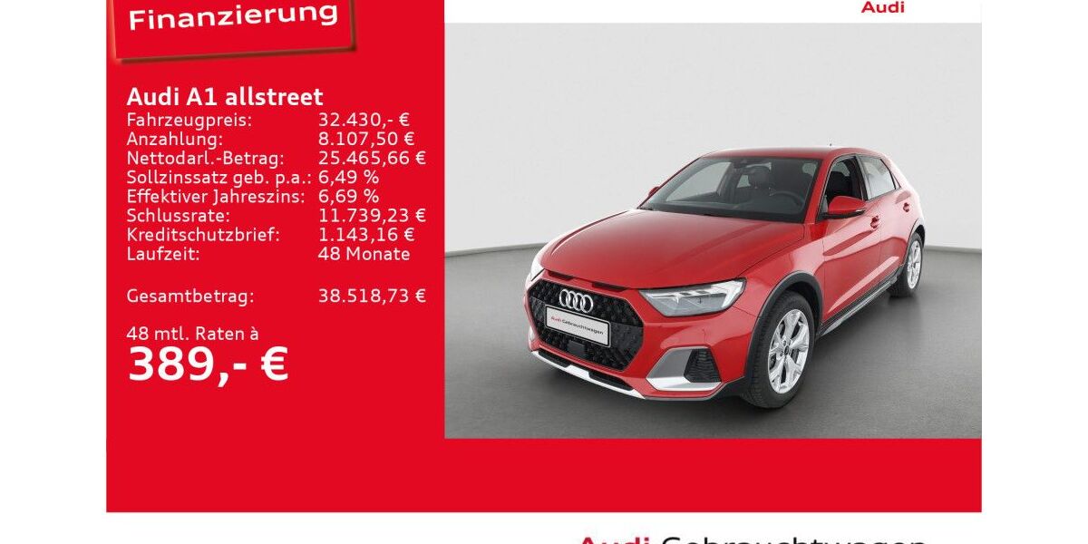 Audi A1 8.702 km 32.430 &euro; Ulm 89073