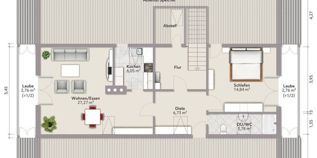 Etagenwohnung Benediktbeuern - 2 Zimmer, 64 m&sup2;, 335.000&euro; | Angebot:26401150