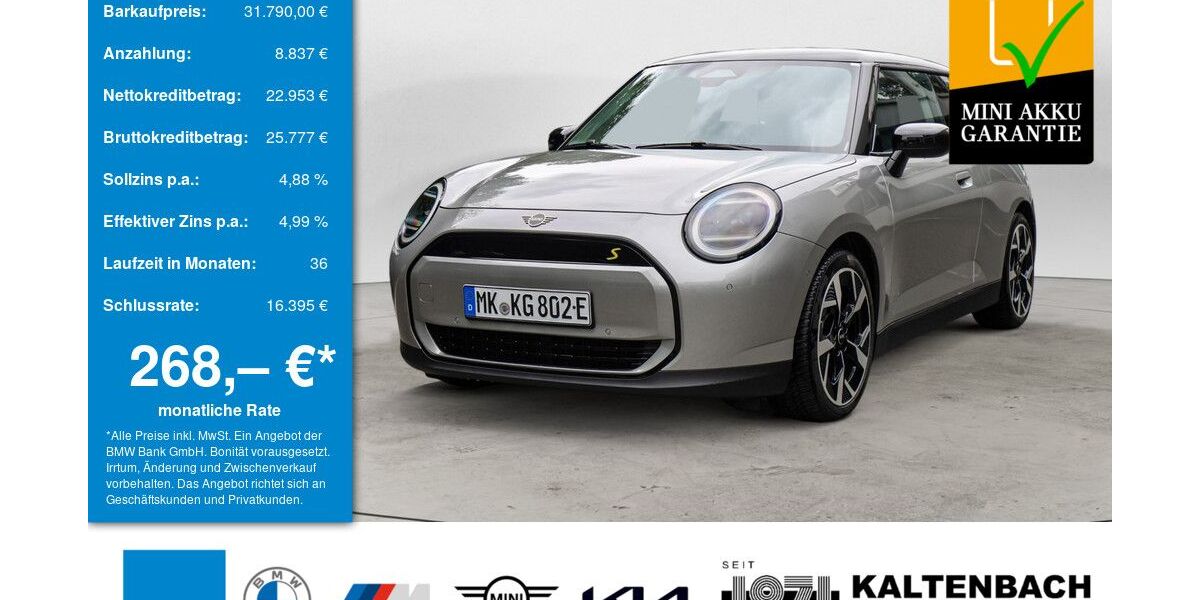 Mini Cooper SE 11.577 km 34.890 &euro; Lüdenscheid 58509