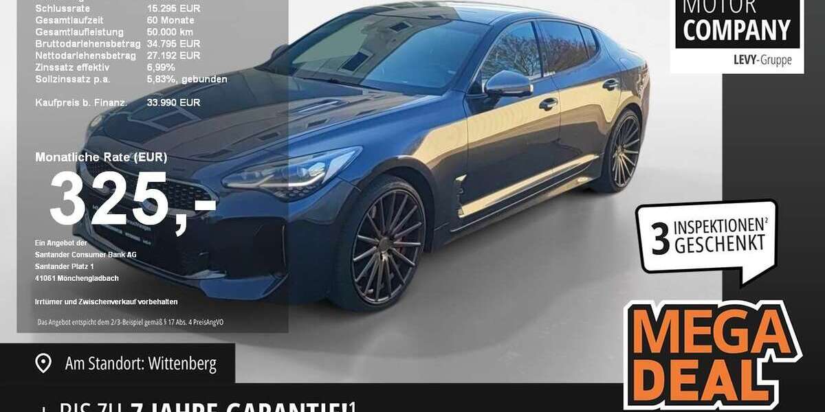 Kia Stinger 59.200 km 34.990 &euro; Wittenberg Lutherstadt 06886