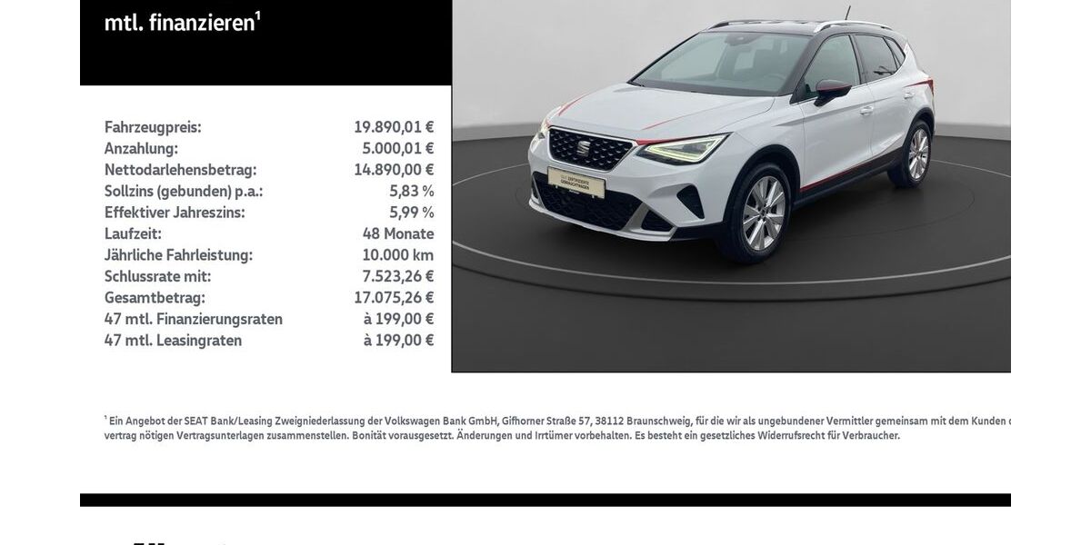 Seat Arona 30.900 km 19.890 &euro; Nordhausen 99734