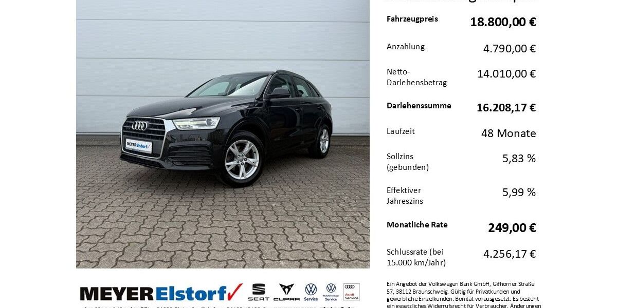 Audi Q3 125.000 km 18.800 &euro; Neu Wulmstorf 21629