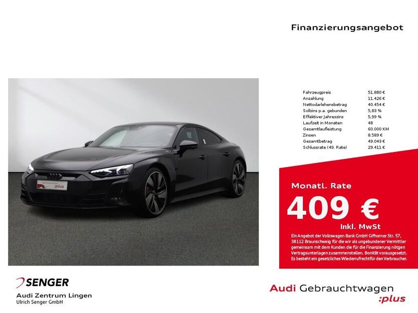 Audi e-tron GT 104.049 km 51.880 € Lingen 49809