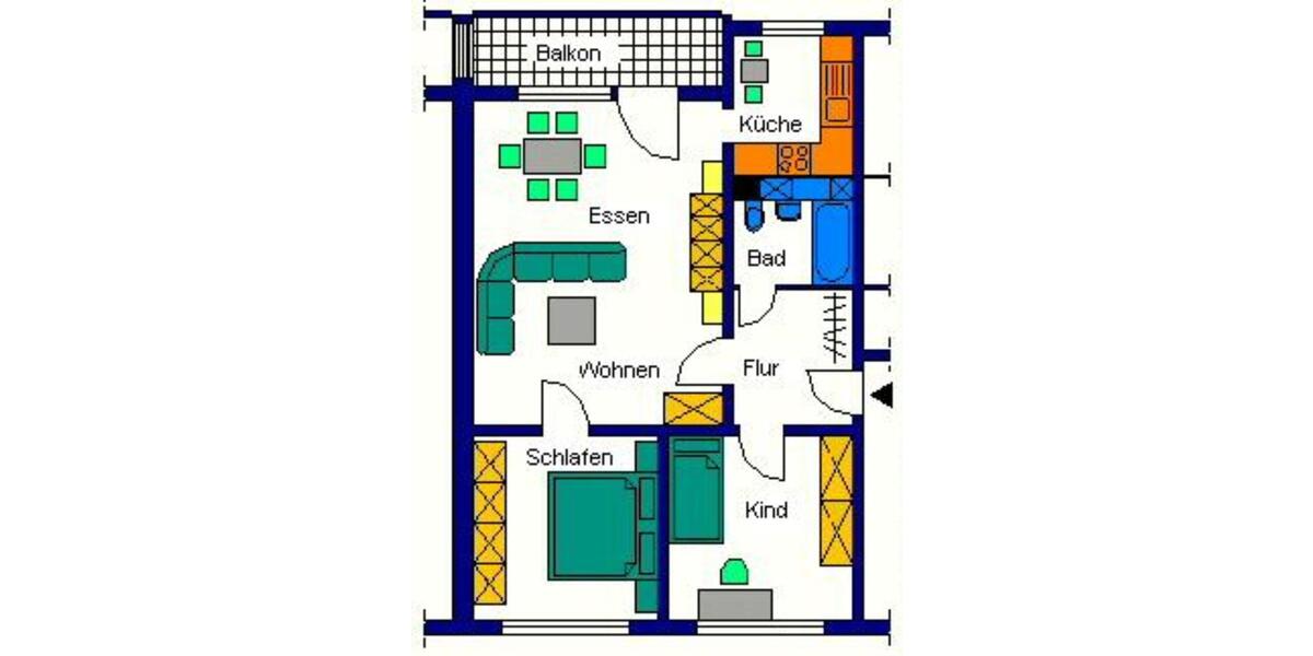 Etagenwohnung Marienberg - 3 Zimmer, 69 m&sup2;, 378&euro; | Angebot:24623605
