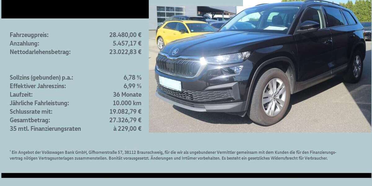 Skoda Kodiaq 74.071 km 28.479 &euro; Schwarzenfeld 92521