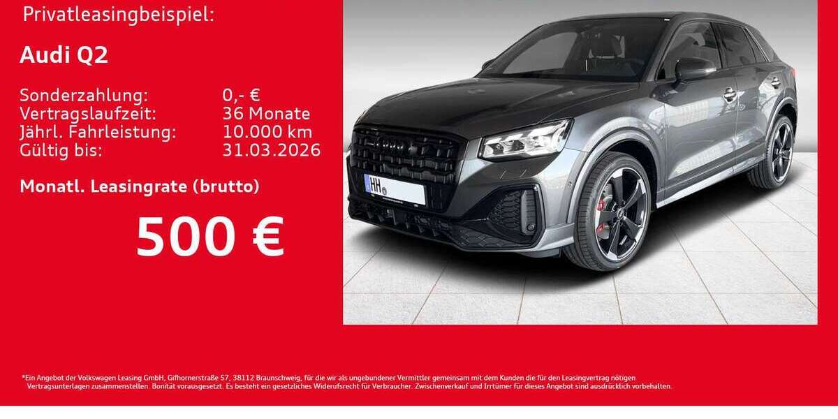 Audi Q2 1.952 km 43.820 &euro; Hamburg 22419