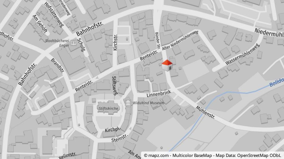 Erdgeschoßwohnung Enger - 2 Zimmer, 60 m&sup2;, 600&euro; | Angebot:26316974