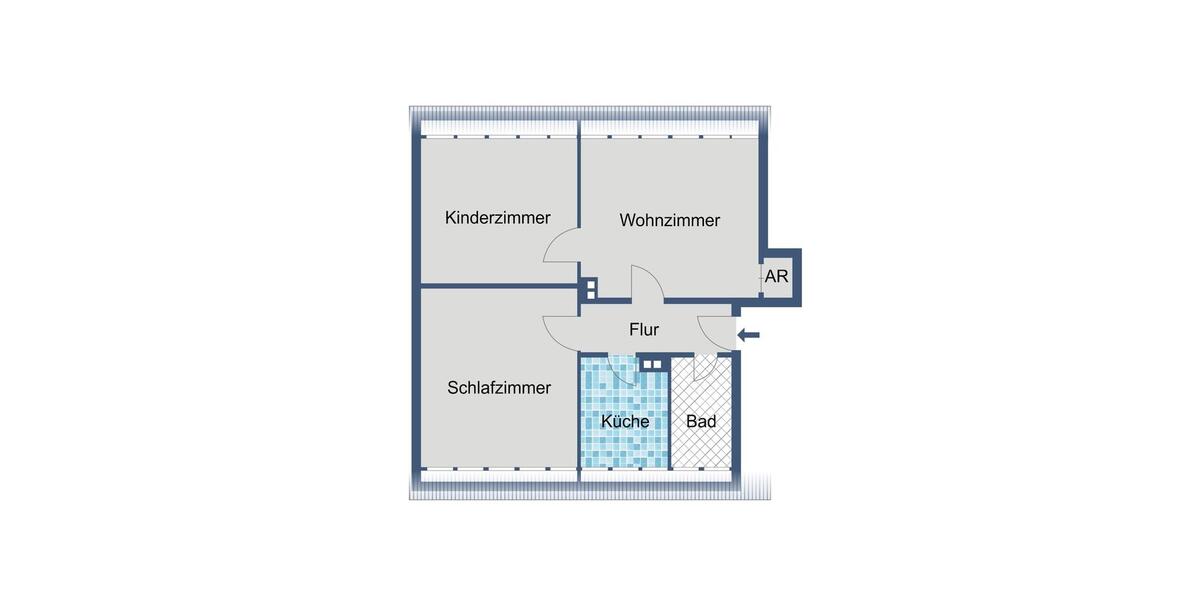 Dachgeschoßwohnung Friedberg (Hessen) - 3 Zimmer, 68 m&sup2;, 671&euro; | Angebot:25498080