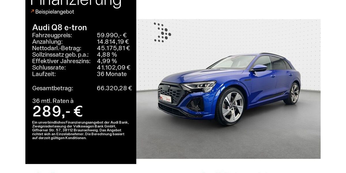 Audi Q8 e-tron 36.403 km 52.299 € Hofheim 65719