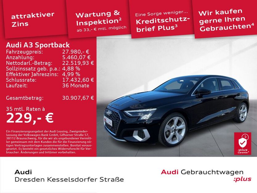 Audi A3 32.731 km 27.390 € Dresden 01169