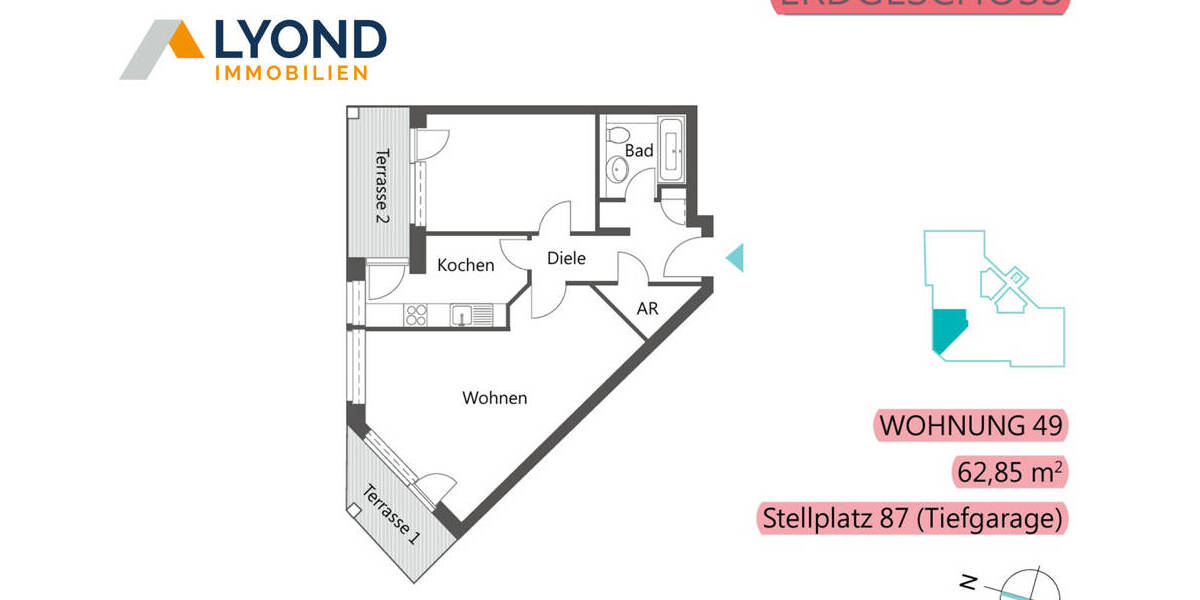 Etagenwohnung Schkeuditz / Radefeld Radefeld - 2 Zimmer, 62 m&sup2;, 129.000&euro; | Angebot:26244075