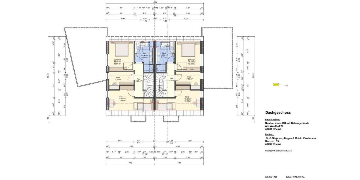 Moderne Doppelhaushälfte in Rheine – KfW 40 Neubau mit PV-Anlage 5 zimmer