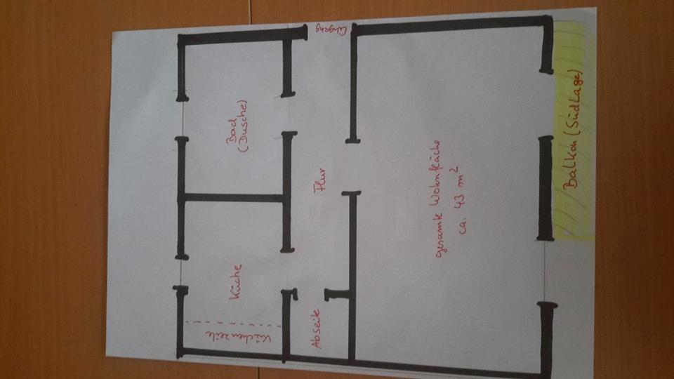 Helle geräumige 1-Zimmerwohnung Schwerin 580 € warm 1 zimmer