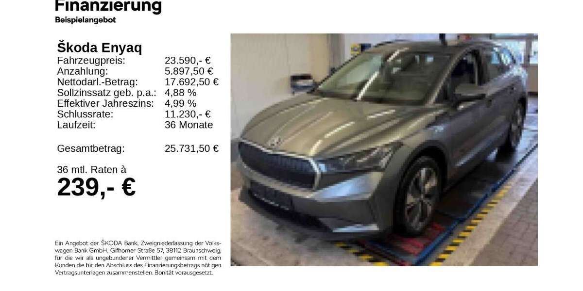 Skoda Enyaq 50.530 km 23.290 &euro; Gifhorn 38518