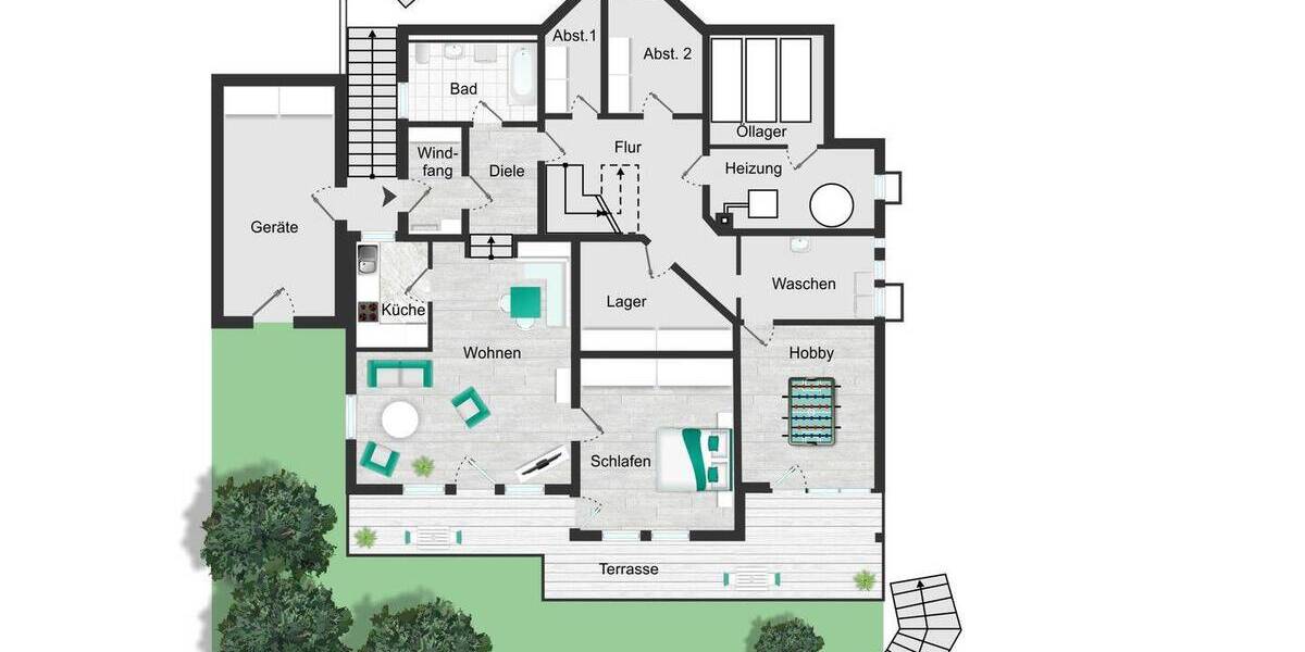 Mehrfamilienhaus, Wohnhaus Weissach Flacht - 9 Zimmer, 326 m&sup2;, 929.000&euro; | Angebot:26824980