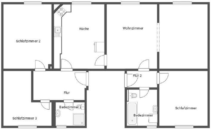 Erdgeschoßwohnung Arnstadt - 4 Zimmer, 110 m&sup2;, 229.500&euro; | Angebot:26959324