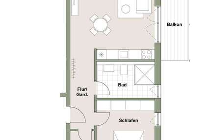 Wohnung Bruchsal - 2 Zimmer, 58 m&sup2;, 319.000&euro; | Angebot:24834993