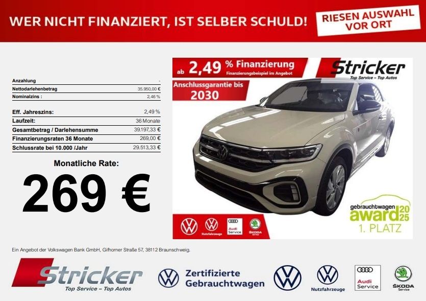 VW T-Roc 6.467 km 35.949 &euro; Detmold 32760