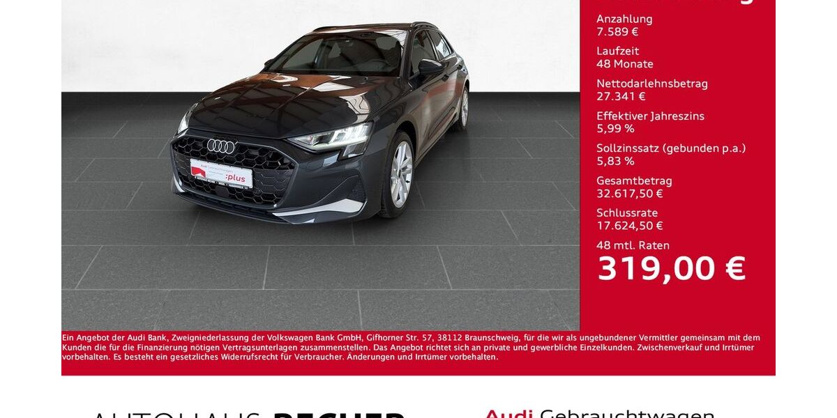 Audi A3 9.912 km 34.460 &euro; Wesel 46485