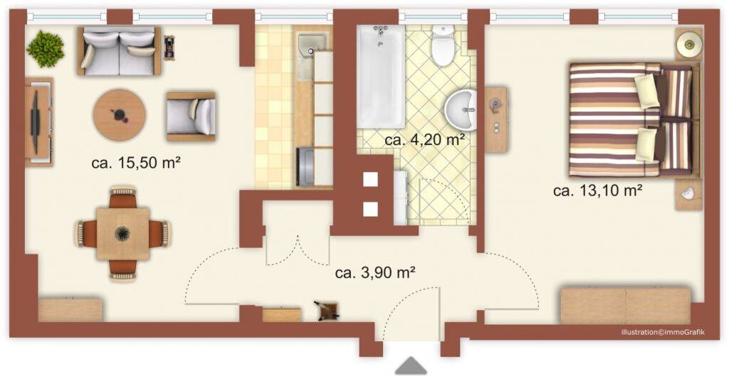 Etagenwohnung Zeitz Aue - 2 Zimmer, 36 m&sup2;, 240&euro; | Angebot:26858883