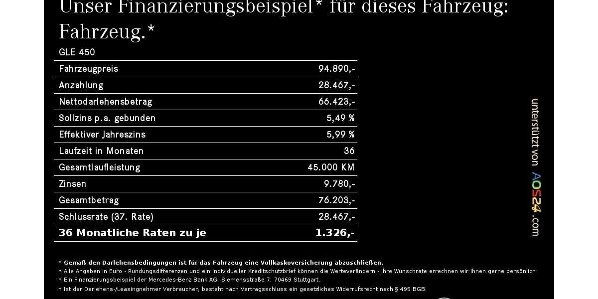 Mercedes-Benz GLE 450 3.000 km 94.890 € Regensburg 93053