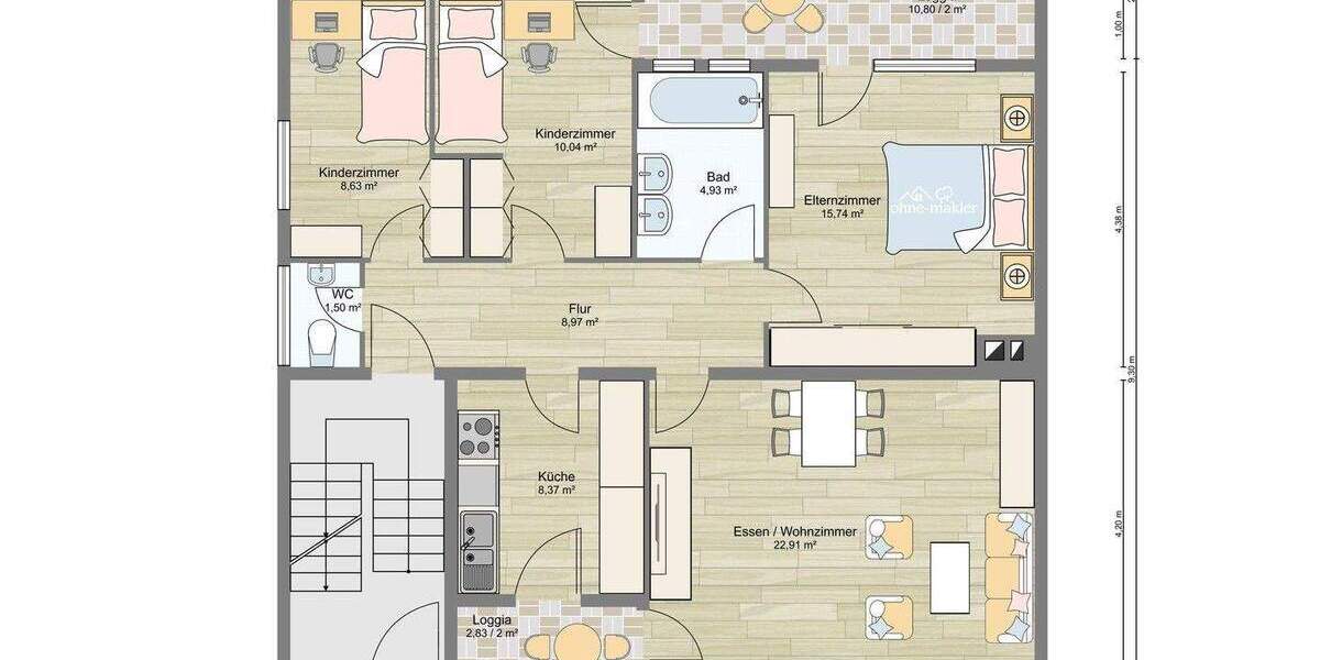 Mehrfamilienhaus, Wohnhaus Mannheim Käfertal - 1 Zimmer, 272 m&sup2;, 699.000&euro; | Angebot:25881067