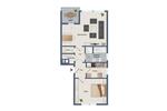 Etagenwohnung Lüneburg Ebensberg - 2 Zimmer, 60 m&sup2;, 697&euro; | Angebot:26198083