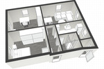 Etagenwohnung Lichtenstein (Sachsen) - 3 Zimmer, 48 m&sup2;, 270&euro; | Angebot:24976463