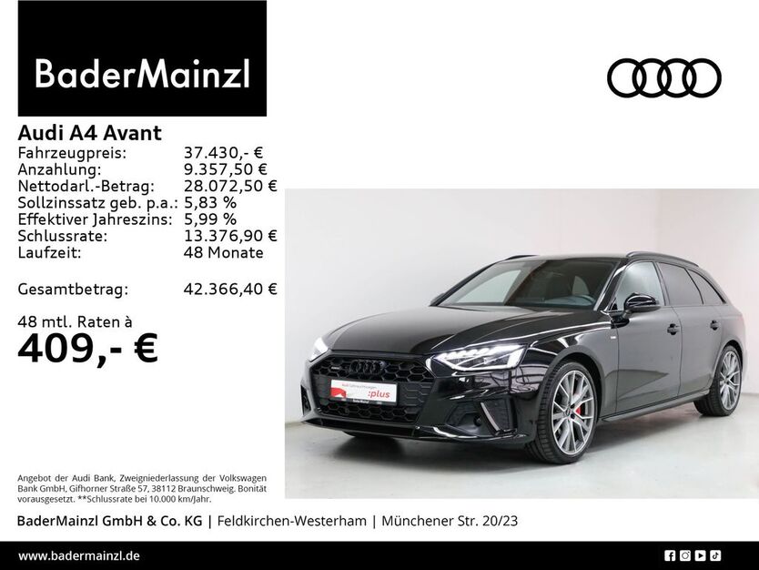 Audi A4 35.764 km 37.430 € Feldkirchen/Westerham 83620