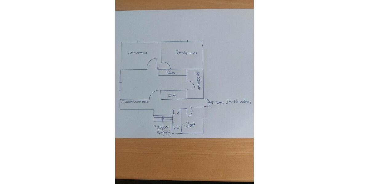 Dachgeschoßwohnung Wunsiedel - 2 Zimmer, 55 m&sup2;, 250&euro; | Angebot:26424228