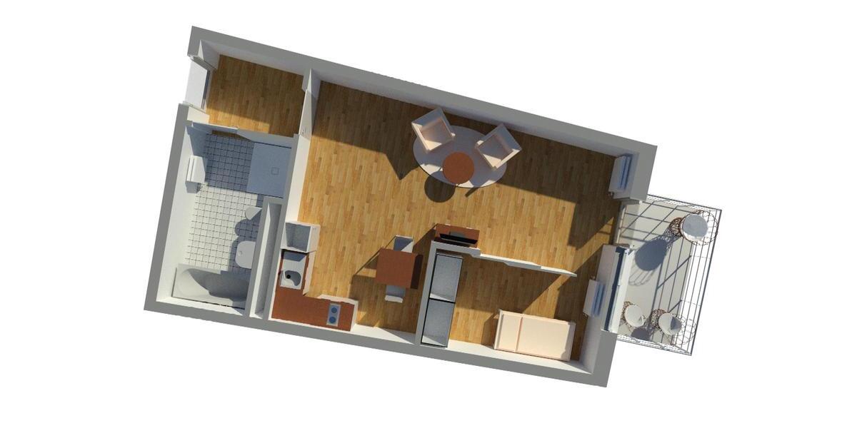 Etagenwohnung Werdohl - 2 Zimmer, 52 m&sup2;, 272&euro; | Angebot:26180122