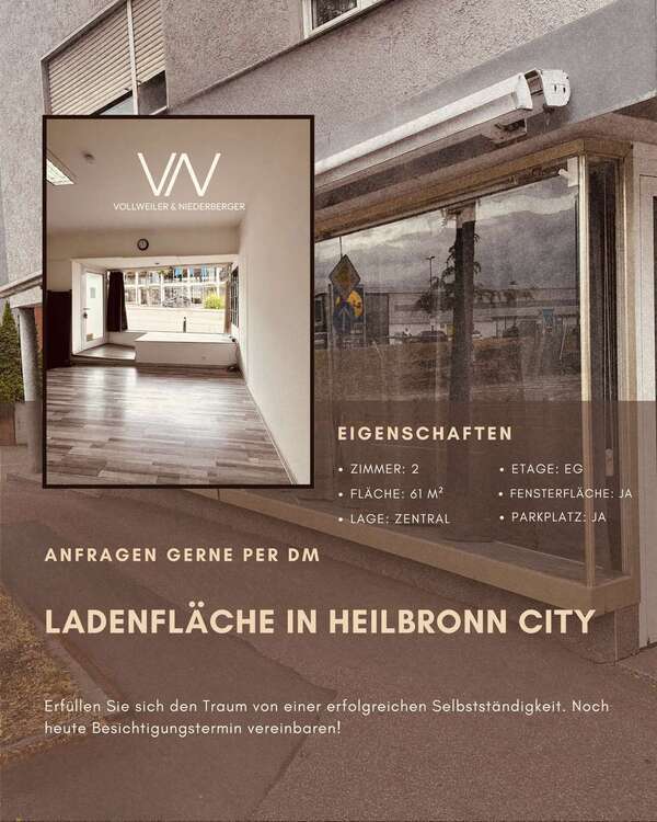 Einzelhandel in Heilbronn 471,83 € 43.31 m²