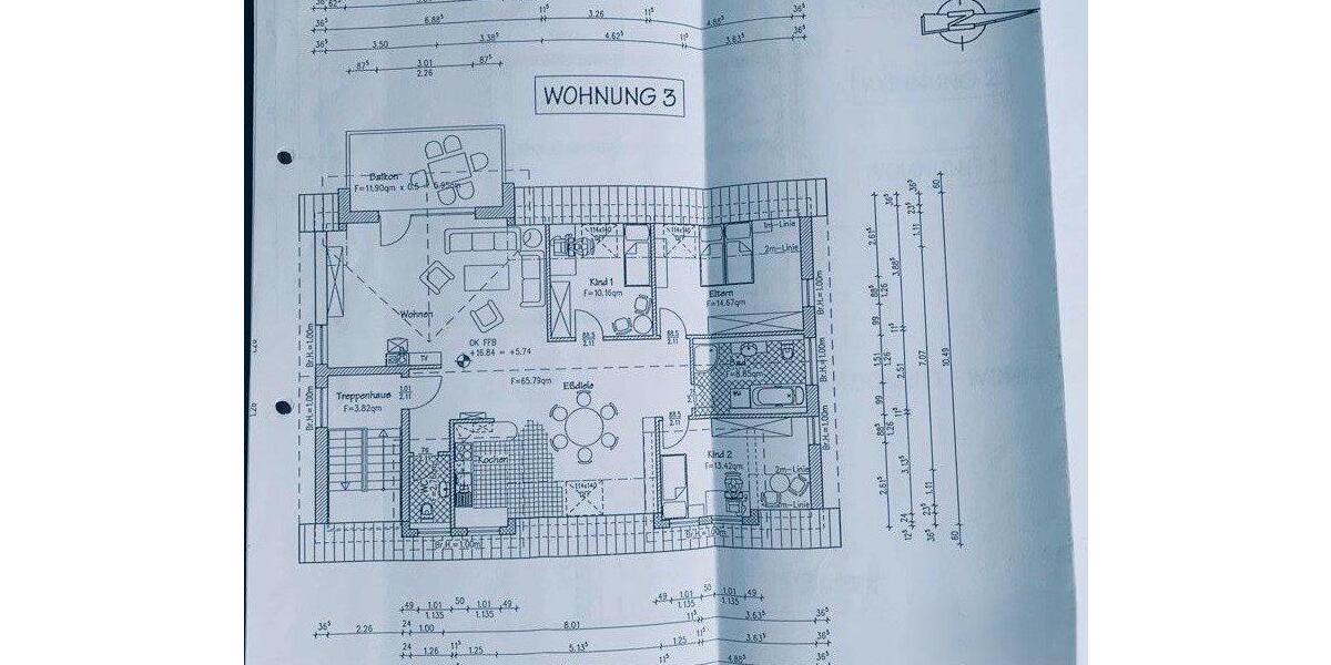 Dachgeschoßwohnung Fulda Fulda-Galerie - 4 Zimmer, 105 m&sup2;, 335.000&euro; | Angebot:26818400