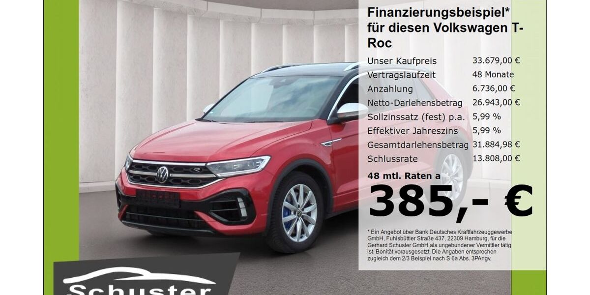 VW T-Roc 27.740 km 32.980 &euro; Ruhstorf 94099
