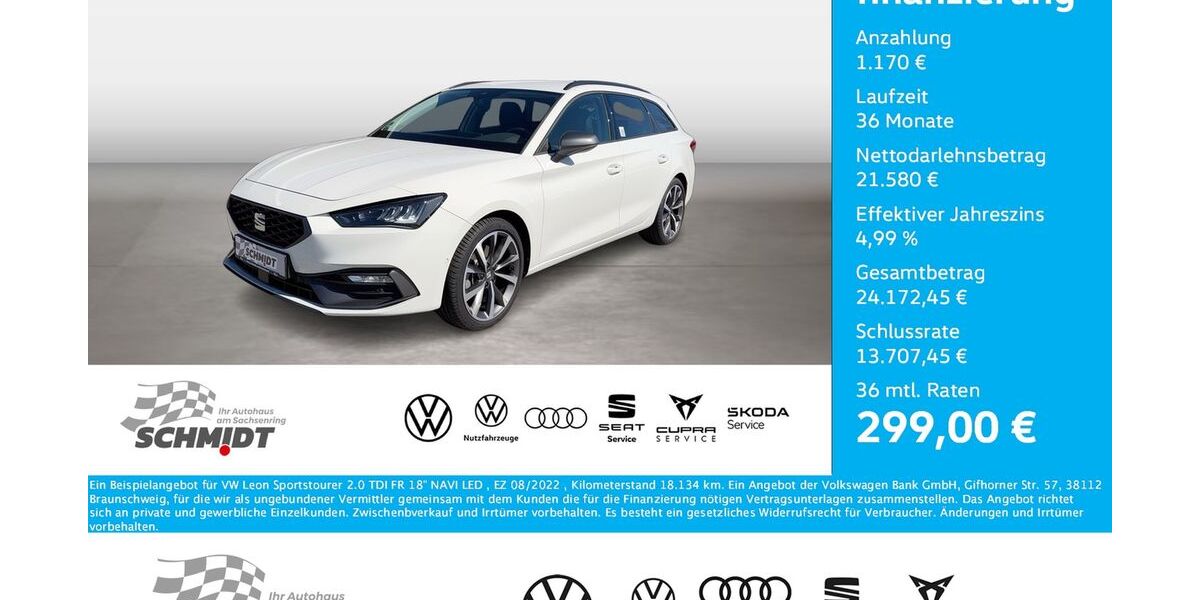 Seat Leon 18.134 km 22.750 &euro; Bernsdorf 09337