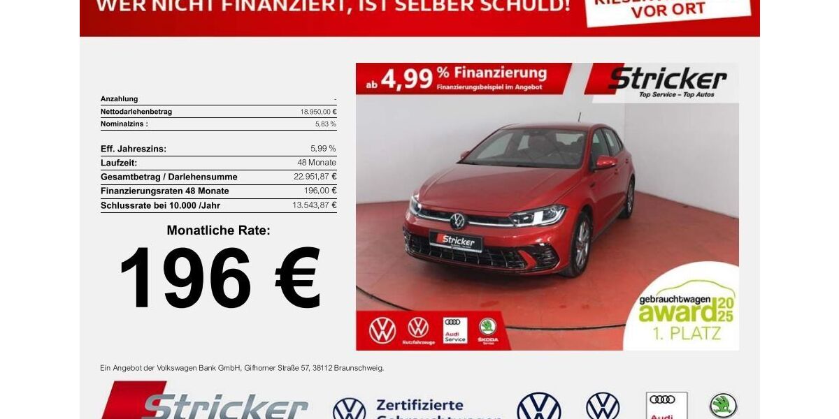 VW Polo 11.845 km 18.949 &euro; Horn-Bad Meinberg 32805