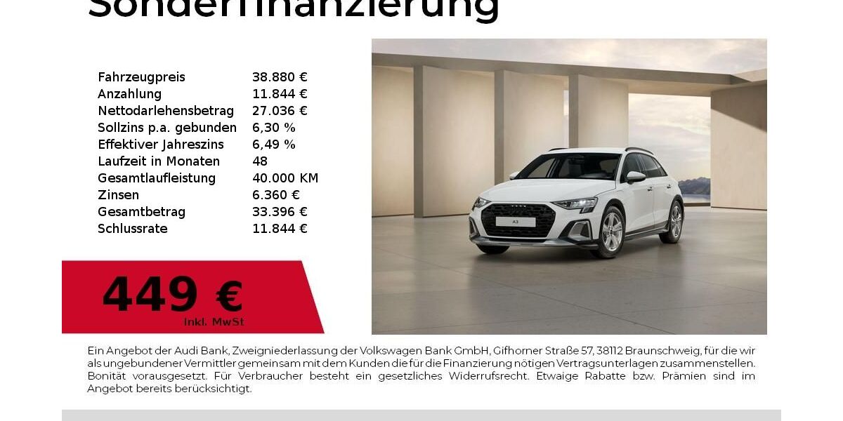 Audi A3 6.500 km 38.880 &euro; Nürnberg 90411