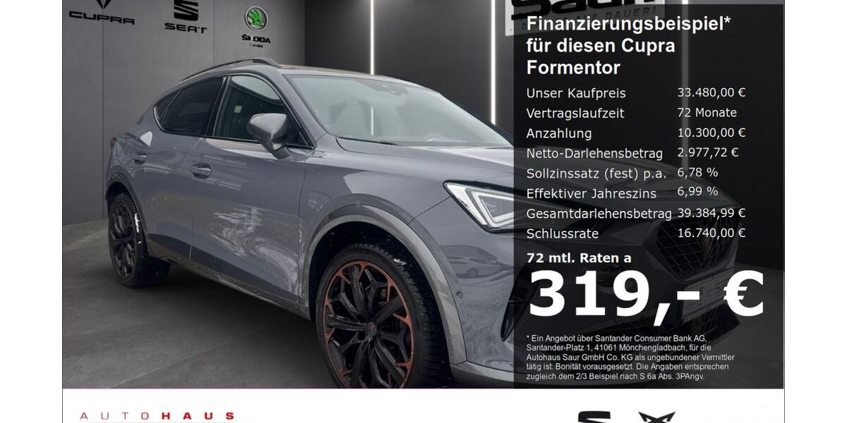 Cupra Formentor 26.420 km 33.480 &euro; Ulm 89077
