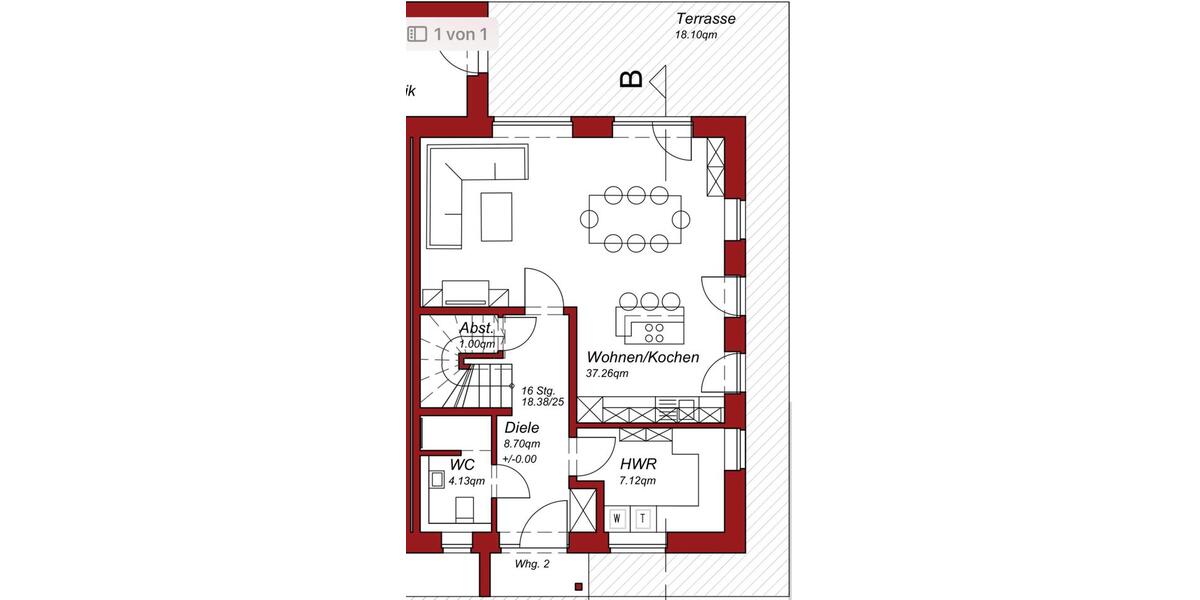 Doppelhaushälfte Fürstenau - 5 Zimmer, 122 m&sup2;, 1.250&euro; | Angebot:25637652