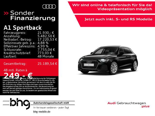 Audi A1 7.419 km 21.930 &euro; Reutlingen 72760