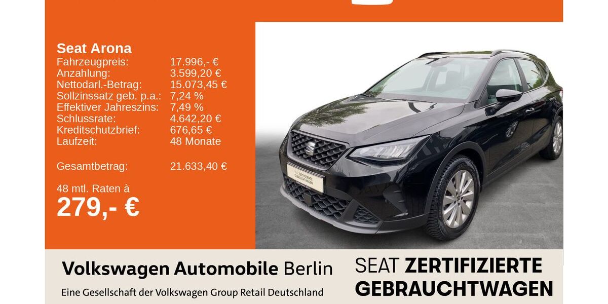 Seat Arona 28.590 km 17.996 &euro; Berlin 13089
