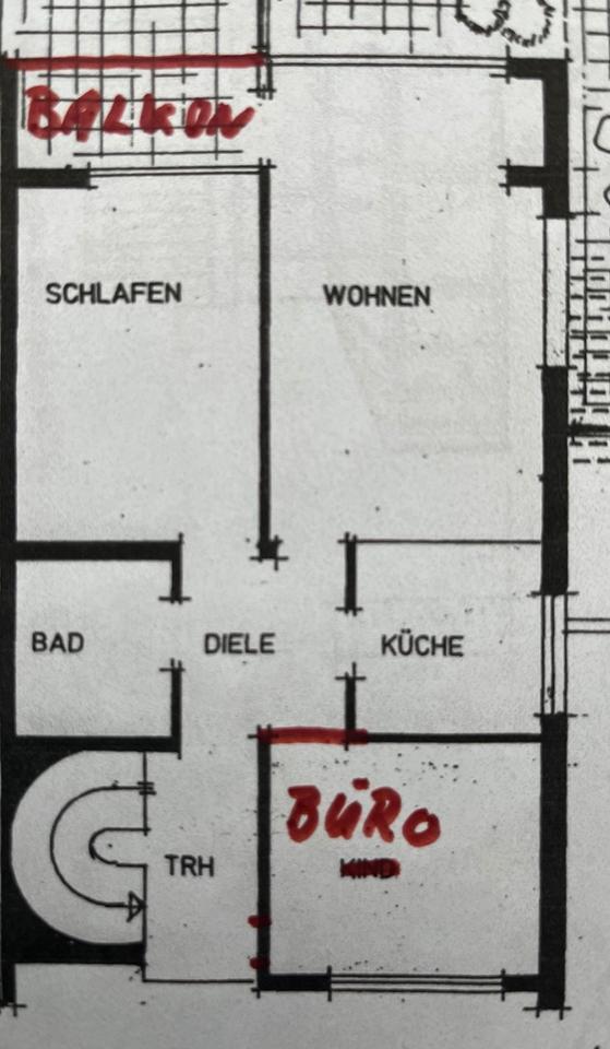 Zwei Zimmer Mietwohnung zimmer